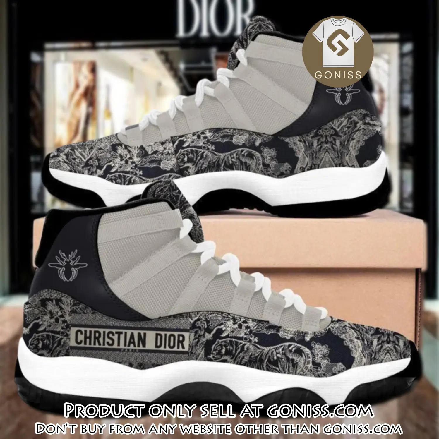 Christian dior luxury air jordan 11 shoes hot  dior sneakers gifts for men women gn5049567